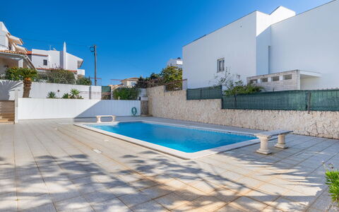 Ninho Do Mocho: Swimming Pool, Composite Material, Tile, Flagstone, Shade, Concrete, Courtyard, Resort