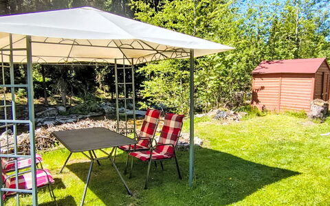 U Potůčku: Canopy, Garden, Furniture, Gazebo, Plant Community, Outdoor Furniture, Shade, Groundcover, Lawn, Outdoor Table