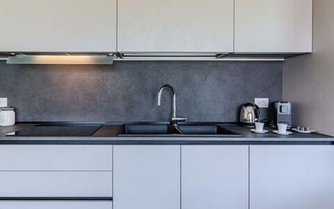 La Serena: Kitchen, Kitchen Appliance, Countertop, Major Appliance, Cabinetry, Kitchen Sink, Home Appliance, Sink, Plumbing Fixture, Kitchen Stove