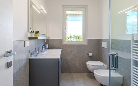 La Serena: Bathroom, Plumbing Fixture, Flooring, Wall, Interior Design, Sink, Floor, Bathroom Sink, Toilet, Tap