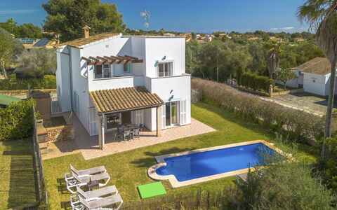 Cala Murada 102: Home, Residential Area, Estate, Swimming Pool, Landscaping, Farmhouse, Lawn, Shade, Garden, Villa