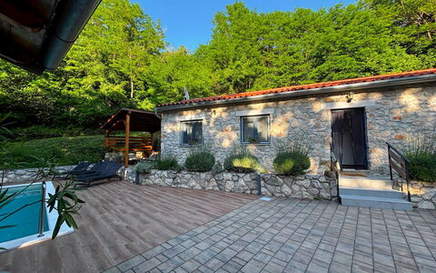Ivka: Cottage, Home, Garden, Swimming Pool, Backyard, Flagstone, Shade, Landscaping, Garden Buildings, Eco Hotel