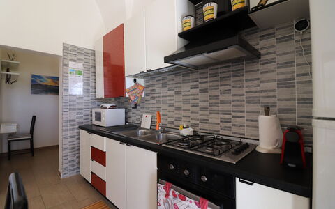 Galene'S Home: Kitchen, Kitchen Appliance, Major Appliance, Countertop, Flooring, Interior Design, Furniture, Kitchen Stove, Floor, Cabinetry
