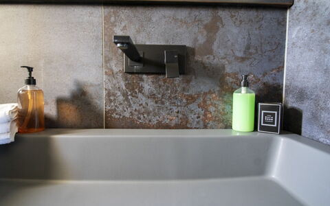 C-Home Historic House: Plumbing Fixture, Tap, Sink, Plumbing, Bathroom Sink, Countertop, Bathroom