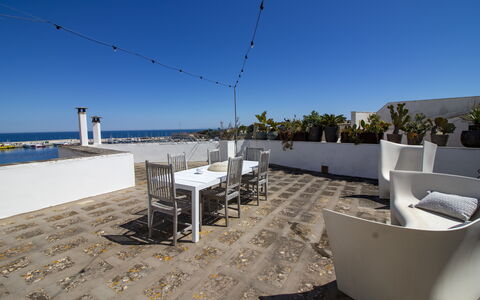 C-Home Historic House: Floor, Sea, Ocean, Shade, Concrete, Outdoor Furniture, Chair, Resort, Flowerpot