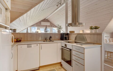 Arold - 600M to the Fjord: Flooring, Interior Design, Wood, Kitchen, Ceiling, Light Fixture, Floor, Countertop, Wood Flooring, Furniture