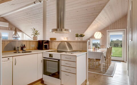 Arold - 600M to the Fjord: Flooring, Interior Design, Wood, Light Fixture, Ceiling, Kitchen, Floor, Wood Flooring, Furniture, Countertop