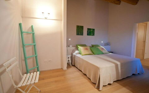 Villa Checco: Furniture, Interior Design, Flooring, Floor, Wood, Ceiling, Room, Bedroom, Bed, Wood Flooring