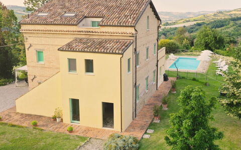 Villa Checco: Swimming Pool, Residential Area, Home, Composite Material, Estate, Farmhouse, Villa, Landscaping, Outdoor Furniture, Yard