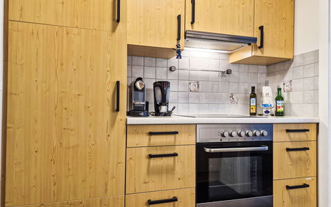 Grubhof: Cabinetry, Furniture, Wood, Flooring, Kitchen, Countertop, Drawer, Kitchen Appliance, Major Appliance, Interior Design