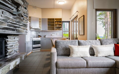 Rukatunturintie 8 G2: Furniture, Couch, Interior Design, Flooring, Wood, Living Room, Floor, Ceiling, Room, Apartment