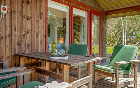 Leonor - 1.8Km from the Sea: Wood, Furniture, Table, Hardwood, Wood Stain, Chair, Porch, Plank, Outdoor Furniture, Door