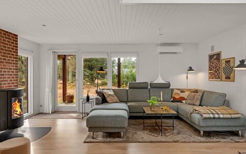 Leonor - 1.8Km from the Sea: Couch, Flooring, Furniture, Wood, Floor, Living Room, Interior Design, Home, Wood Flooring