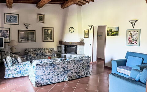 Villa Cecilia: Furniture, Wall, Flooring, Interior Design, Room, Couch, Floor, Table, Living Room, Home