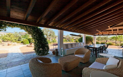 Villa Ophelia: Furniture, Chair, Table, Shade, Outdoor Furniture, Resort, Outdoor Table, Ceiling, Kitchen & Dining Room Table, Garden