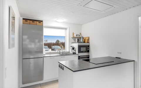 Heida - 1.5Km from the Sea: Kitchen, Wood, Flooring, Kitchen Appliance, Floor, Ceiling, Countertop, Major Appliance, Interior Design, Cabinetry