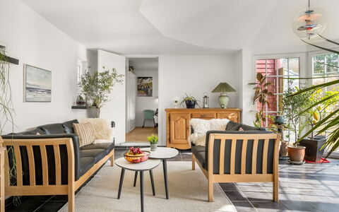 Reika - 500M from the Sea: Furniture, Interior Design, Flooring, Floor, Couch, Wood, Chair, Table, Living Room, Room