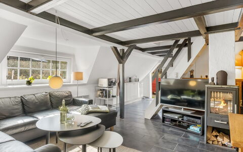 Reika - 500M from the Sea: Furniture, Wood, Interior Design, Flooring, Floor, Chair, Room, Ceiling, Living Room, Apartment