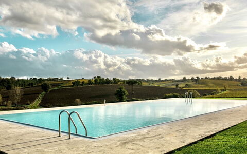 Loft Borgo Syrah: Blue, Swimming Pool, Composite Material, Resort, Outdoor Furniture, Shade, Thermae, Water Feature, Resort Town, Eco Hotel
