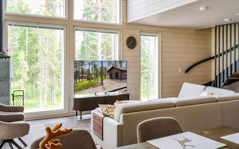 Villa Lumo: Interior Design, Wood, Flooring, Furniture, Floor, Home, Living Room, Wood Flooring, Ceiling, Couch