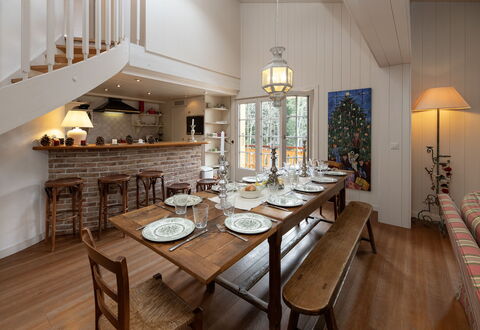 Elif: Furniture, Interior Design, Flooring, Chair, Floor, Table, Light Fixture, Wood, Ceiling, Kitchen & Dining Room Table