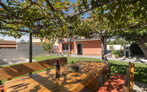 Villa Roza: Furniture, Apartment, Home, Balcony, Wood Stain, Shade, Chair, Eco Hotel, Outdoor Furniture, Houseplant