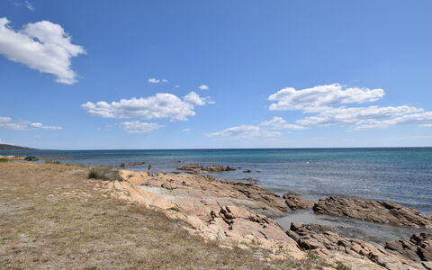 Appartamento Tamara, Budoni: Blue, Water, Body Of Water, Horizon, Coast, Coastal And Oceanic Landforms, Sea, Rock, Summer