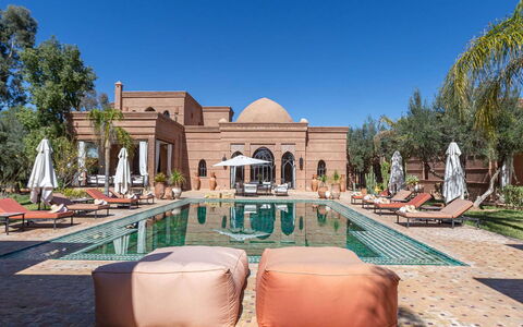 Villa Kanza: Swimming Pool, Resort, Estate, Outdoor Furniture, Hacienda, Umbrella, Reflecting Pool, Villa, Shade, Courtyard