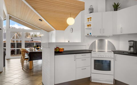 Erikka - 40Km from the Sea: Kitchen, Interior Design, Flooring, Countertop, Ceiling, Wood, Light Fixture, Furniture, Floor, Kitchen Appliance