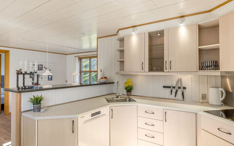 Elza - 700M from the Sea: Interior Design, Wood, Flooring, Countertop, Ceiling, Furniture, Kitchen, Cabinetry, Lighting, Light Fixture