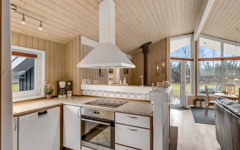 Aswaldi - 1.5Km from the Sea: Kitchen, Interior Design, Flooring, Wood, Countertop, Ceiling, Furniture, Light Fixture, Floor, Cabinetry