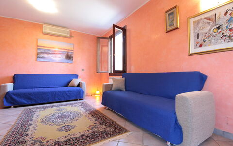 Villa Camerini, Nature, Bikes and Beaches: Furniture, Interior Design, Floor, Flooring, Home, Apartment, Couch, Room, Living Room