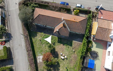 Villa Camerini, Nature, Bikes and Beaches: Residential Area, House, Roof, Neighbourhood, Home, Land Lot, Suburb, Landscaping, Estate, Garden