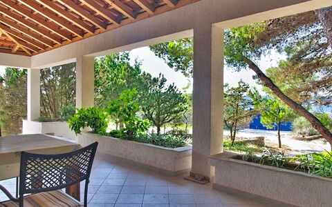 Blue: Floor, Ceiling, Flooring, Furniture, Chair, Shade, Resort, Outdoor Furniture, Eco Hotel, Garden