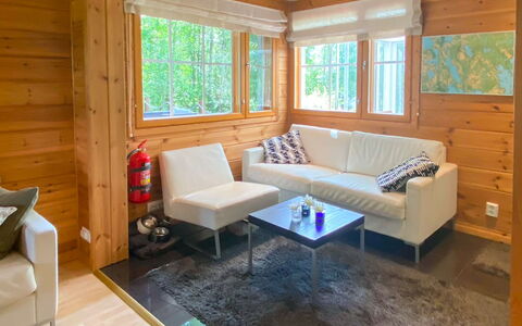 Aurinko Vanaja: Wood, Interior Design, Flooring, Floor, Furniture, Ceiling, Home, Couch, Apartment, Living Room