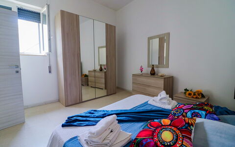 Elaia'S House Cannole: Furniture, Interior Design, Flooring, Floor, Wood, Bedroom, Bed, Textile, Room, Bed Sheet