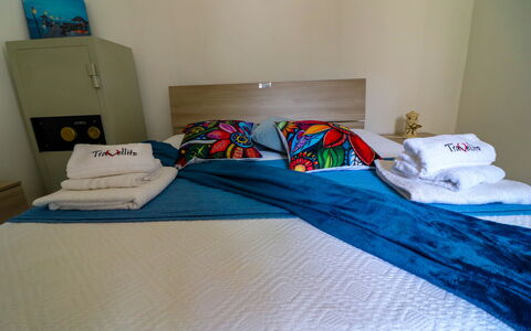 Elaia'S House Cannole: Bed, Furniture, Bedroom, Bed Sheet, Bedding, Floor, Flooring, Interior Design, Linens, Room
