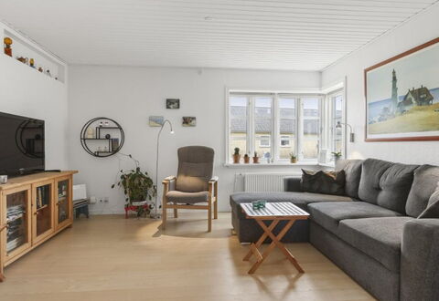 Seved - 440M from the Sea: Furniture, Interior Design, Couch, Flooring, Floor, Wall, Living Room, Wood, Wood Flooring, Ceiling
