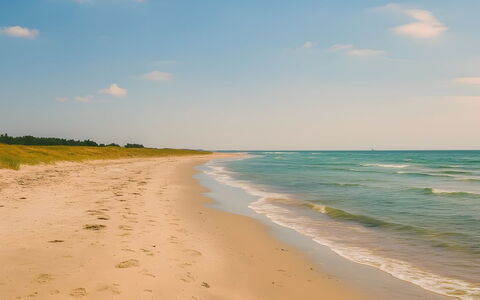 Delan - 650M from the Sea: Sky, Blue, Beach, Horizon, Coast, Sea, Sand, Coastal And Oceanic Landforms, Shore