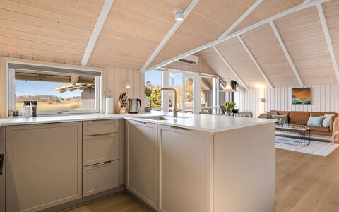 Caranus - 120M from the Sea: Wood, Flooring, Interior Design, Ceiling, Floor, Kitchen, Countertop, Wood Flooring, Home, Cabinetry