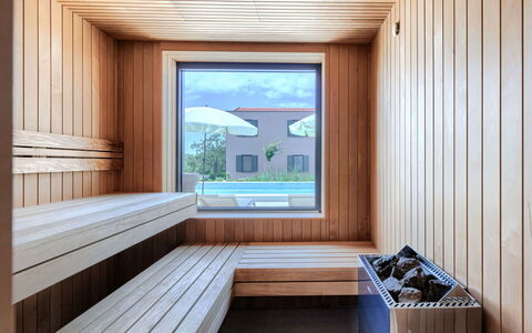 Sola: Composite Material, Wood Stain, Hardwood, Design, Swimming Pool, Daylighting, Deck, Sauna, Plank, Lumber