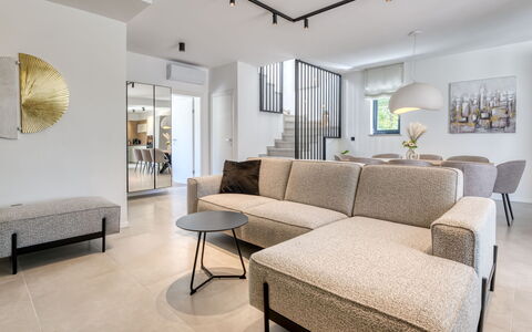 Dream: Furniture, Interior Design, Flooring, Couch, Floor, Wall, Living Room, Wood, Ceiling, Room