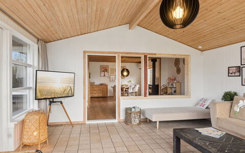 Ansberga - 3.2Km to the Fjord: Interior Design, Wood, Furniture, Ceiling, Flooring, Floor, Living Room, Home, Couch, Lighting