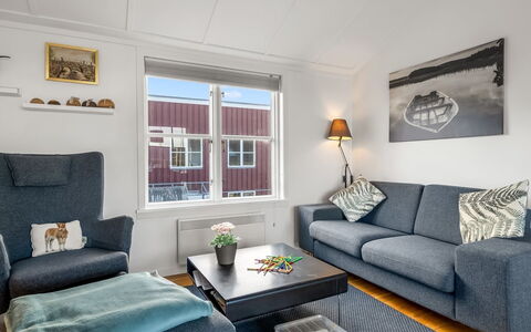 Björk - 10M from the Sea: Furniture, Couch, Interior Design, Living Room, Apartment, Home, Floor, Flooring, Room
