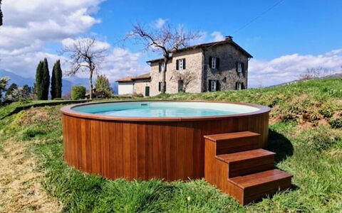 Il Colle di Tiglio: Swimming Pool, Wood Stain, Garden, Landscaping, Yard, Estate, Backyard, Water Feature, Hardwood