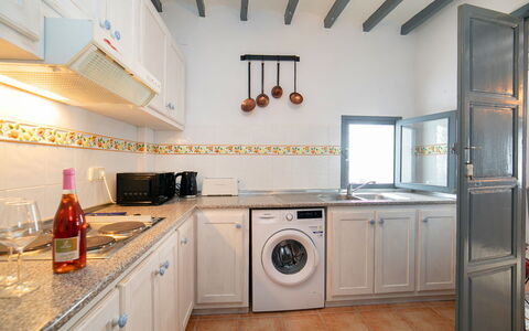 Mi Ami: Kitchen, Major Appliance, Interior Design, Countertop, Kitchen Appliance, Flooring, Home Appliance, Furniture, Home, Cabinetry