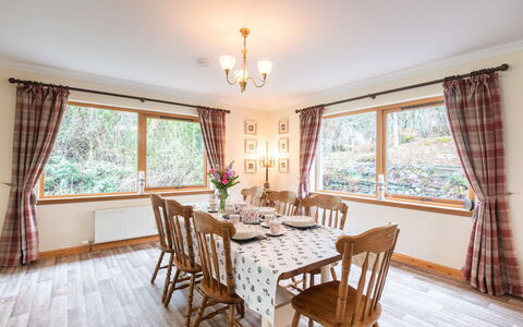 Glenmoriston Estate (2 Cottages): Furniture, Outdoor Furniture, Outdoor Table, Chair, Table, Garden, Backyard, Shade, Patio, Eco Hotel