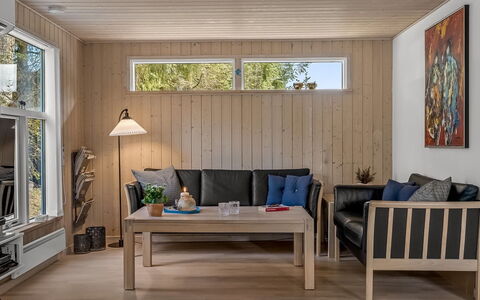 Ayen - 1.2Km from the Sea: Furniture, Flooring, Interior Design, Wood, Floor, Wood Flooring, Ceiling, Living Room, Room, Table