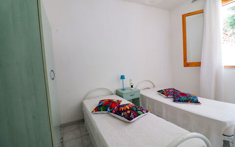 Amanda: Wall, Bedroom, Floor, Bed, Flooring, Interior Design, Furniture, Textile, Bed Sheet, Linens