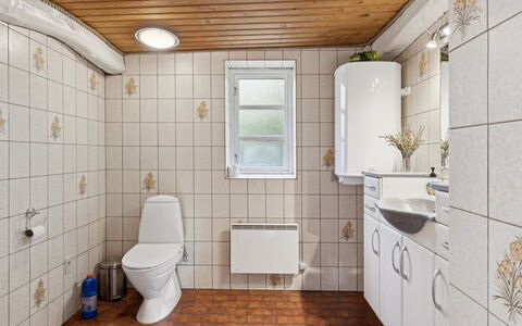 Sigbritt - 3.7Km from the Sea: Flooring, Plumbing Fixture, Wood, Floor, Bathroom, Interior Design, Plumbing, Toilet, Toilet Seat, Sink